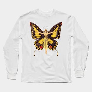 Vintage Butterfly Long Sleeve T-Shirt